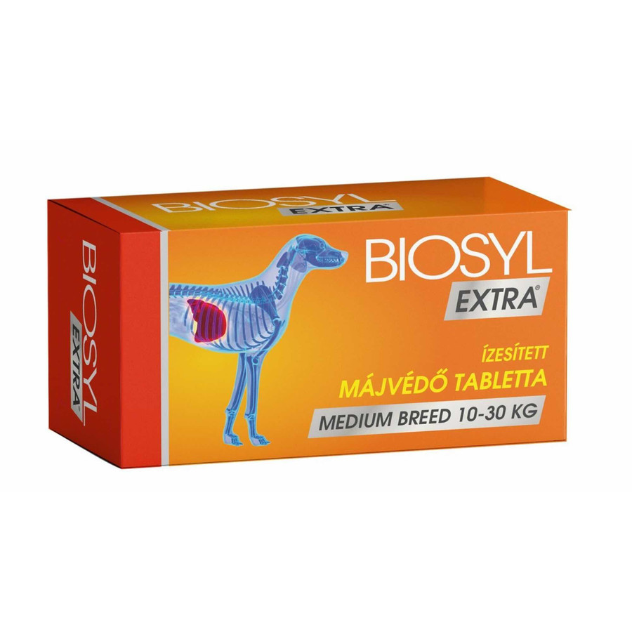 Biosyl Extra Ízesített Májvédő Tabletta - Medium breed - közepes testű - kutya