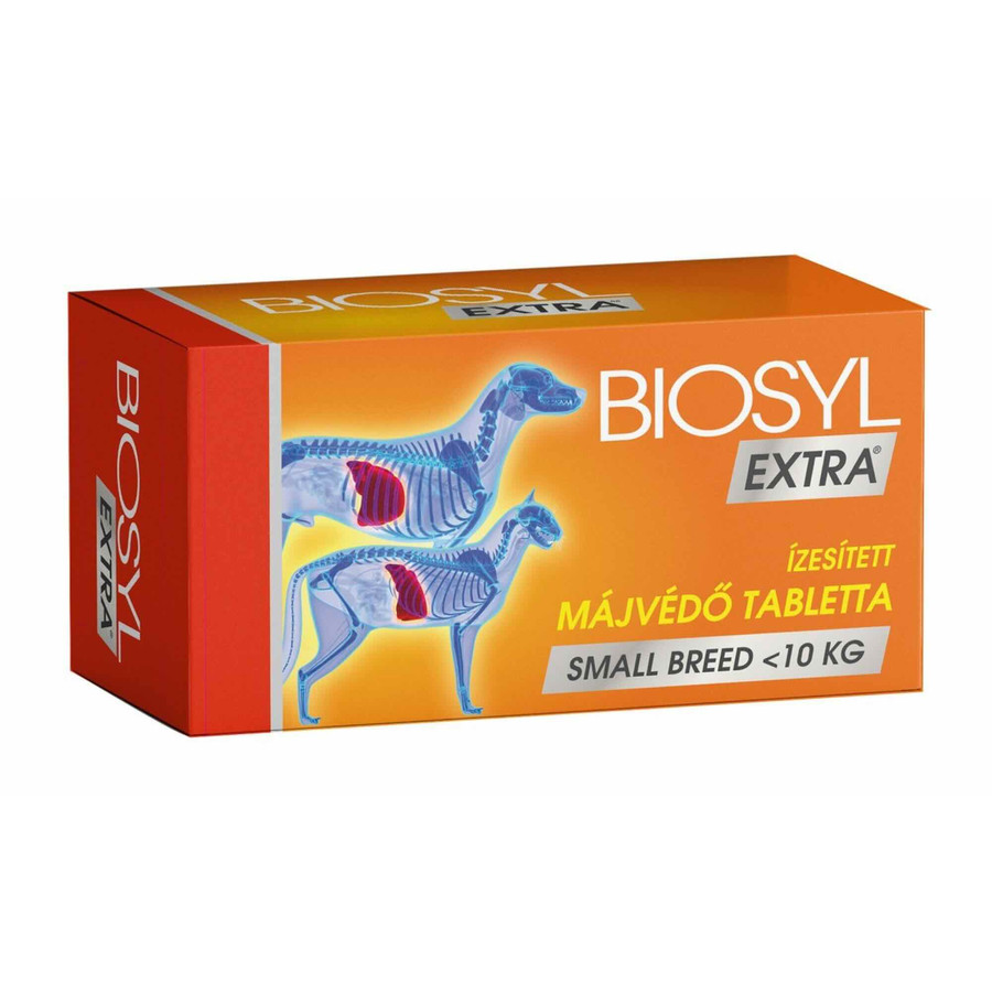 Biosyl Extra Ízesített Májvédő Tabletta - Small breed - kis testű - kutya, macska