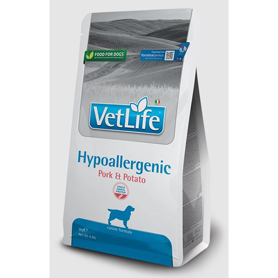VetLife Dog Hipoallergén Sertés táp kutyának 2 kg