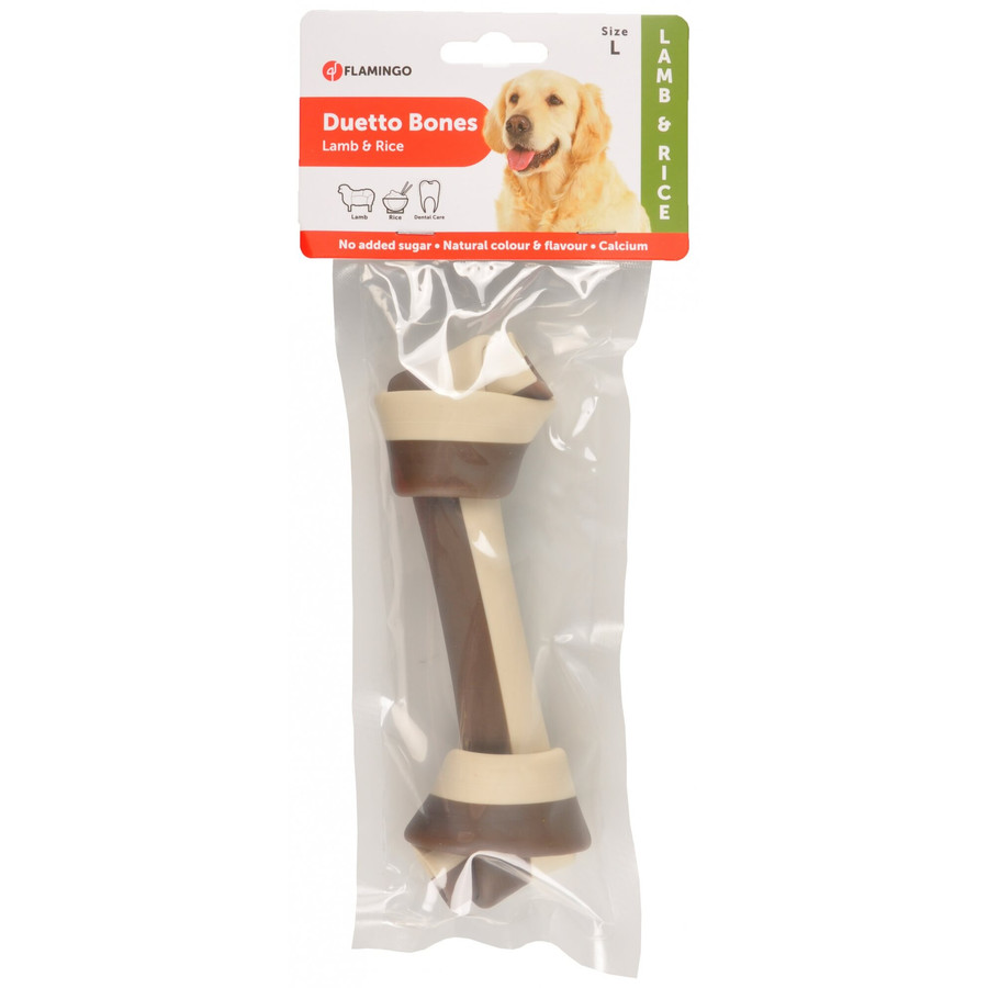Flamingo Snack Duo Csomó Bárány-Rizs L 1 db/17 cm 108 g