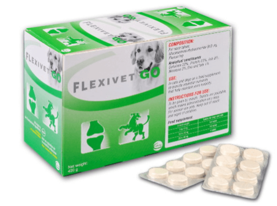 FlexiVet Go 900 mg ízesített porcvédő tabletta 8x