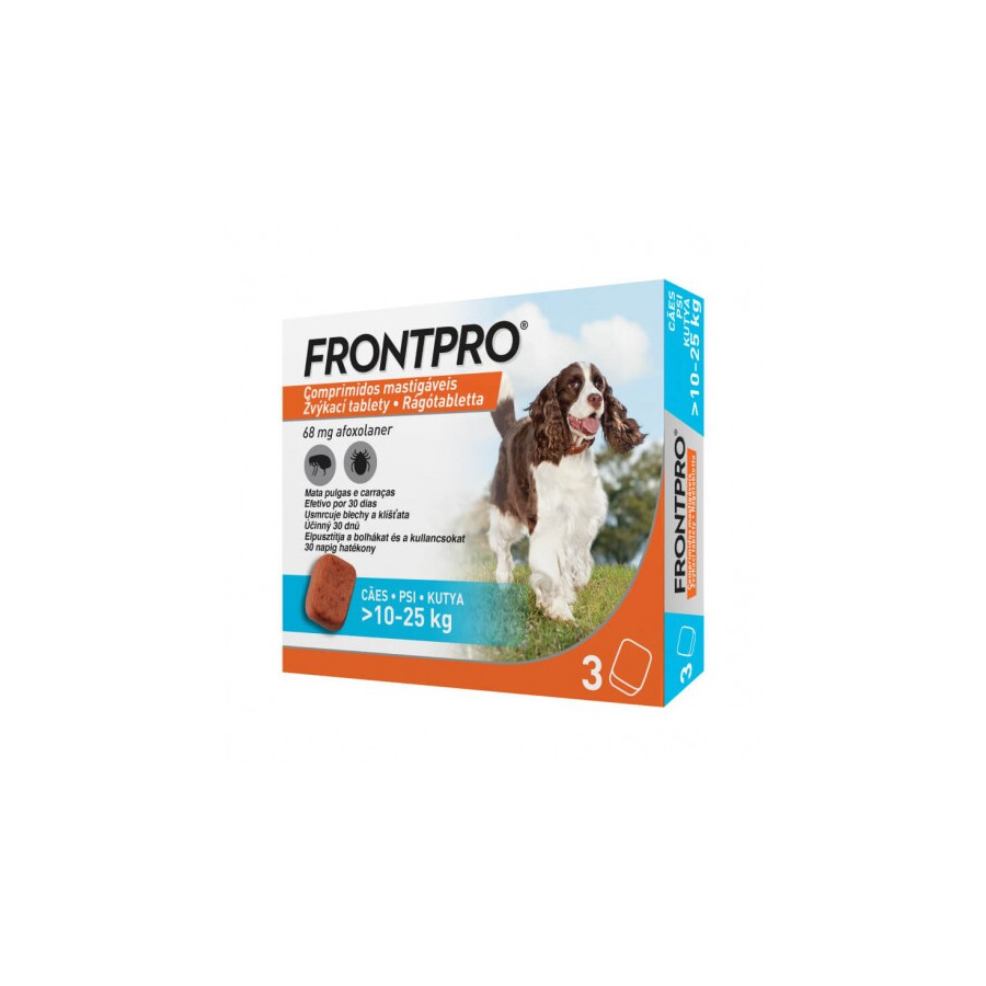 FrontPro Rágótabletta Kutya M 10-25 KG 3X