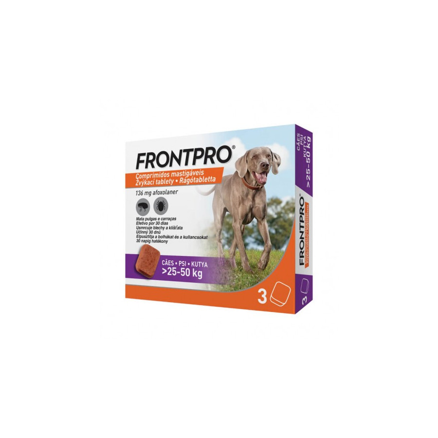 FrontPro Rágótabletta Kutya L 25-50KG 3X