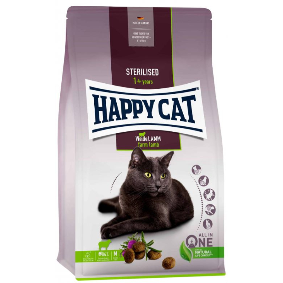 Happy Cat - Bárányos táp Steril cicáknak 300 g