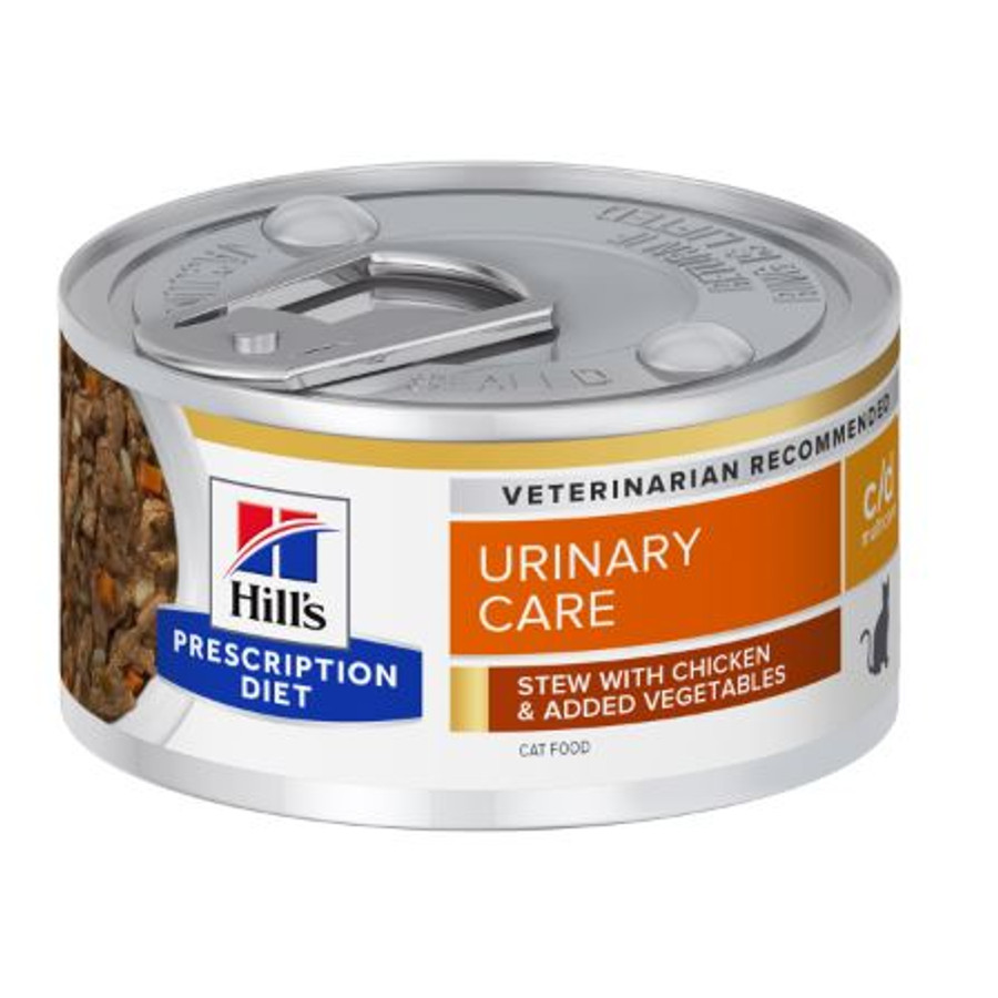 Hill's Prescription Diet - C/D Urinary Multicare csirkés Ragu konzerv cicának 82 g