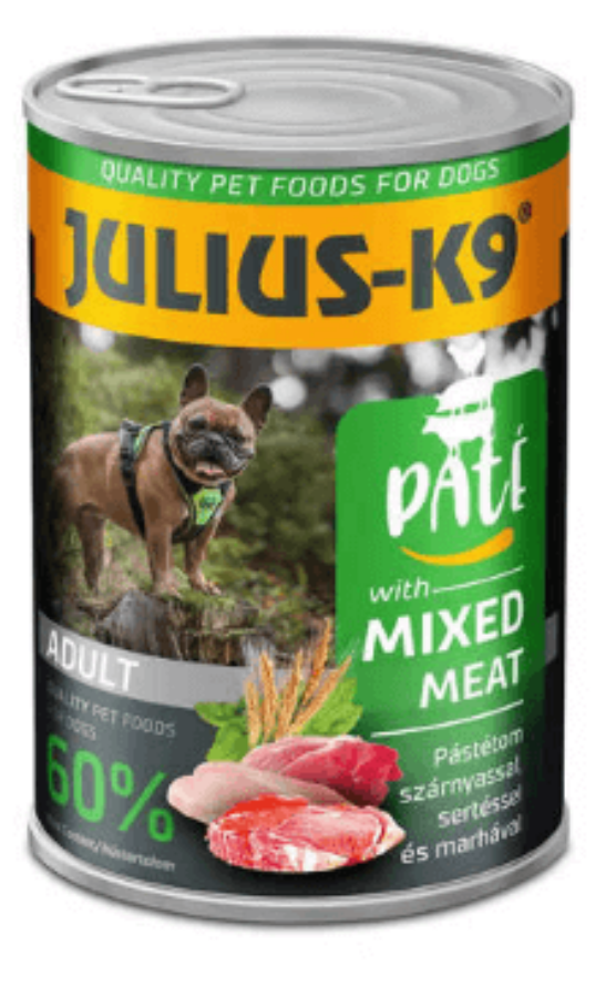 Julius-K9 Paté Húsos pástétom konzerv kutyáknak 400 g