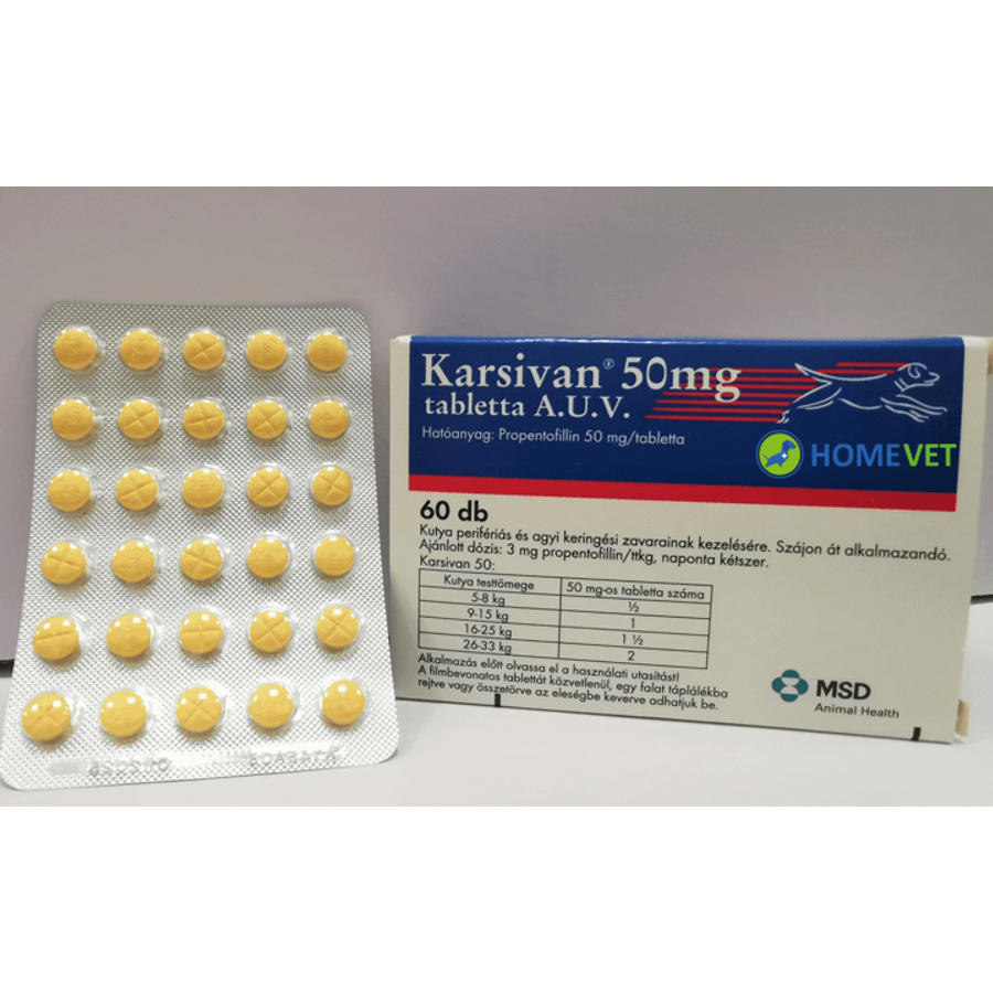 Karsivan 50 mg tabletta A.U.V. 60 db Karsivan 50 mg tabletta A.U.V. 60 db