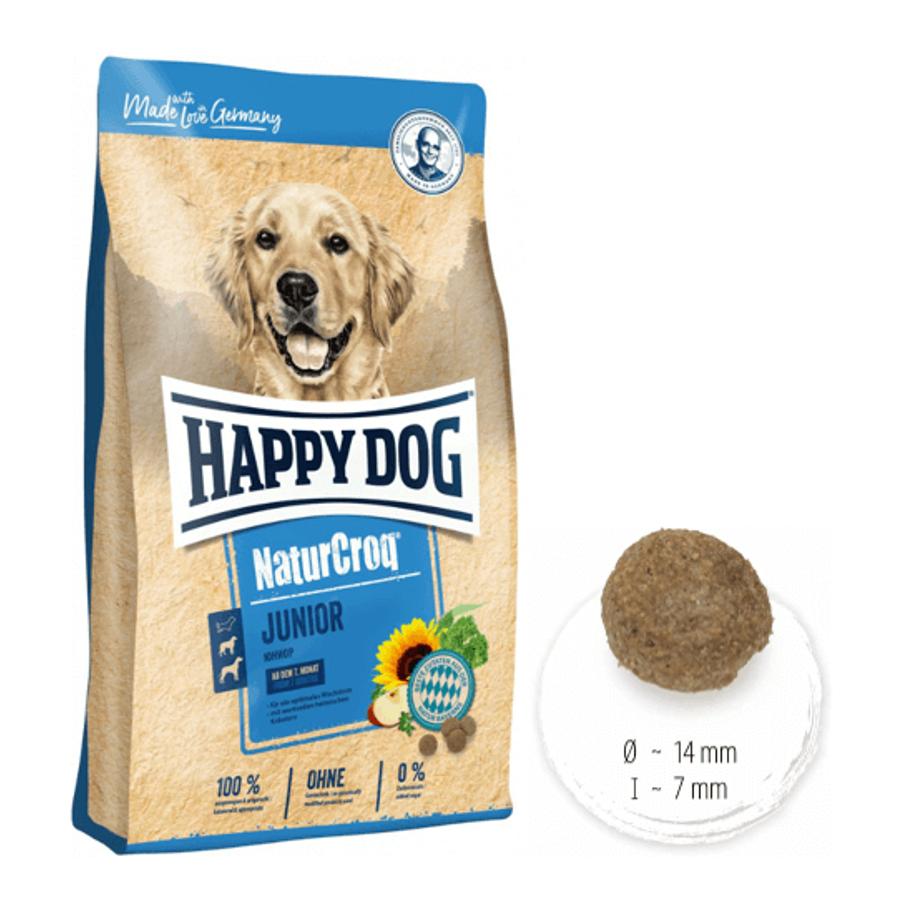 Happy Dog NaturCroq Junior eledel Fiatal Kutyáknak 4 kg