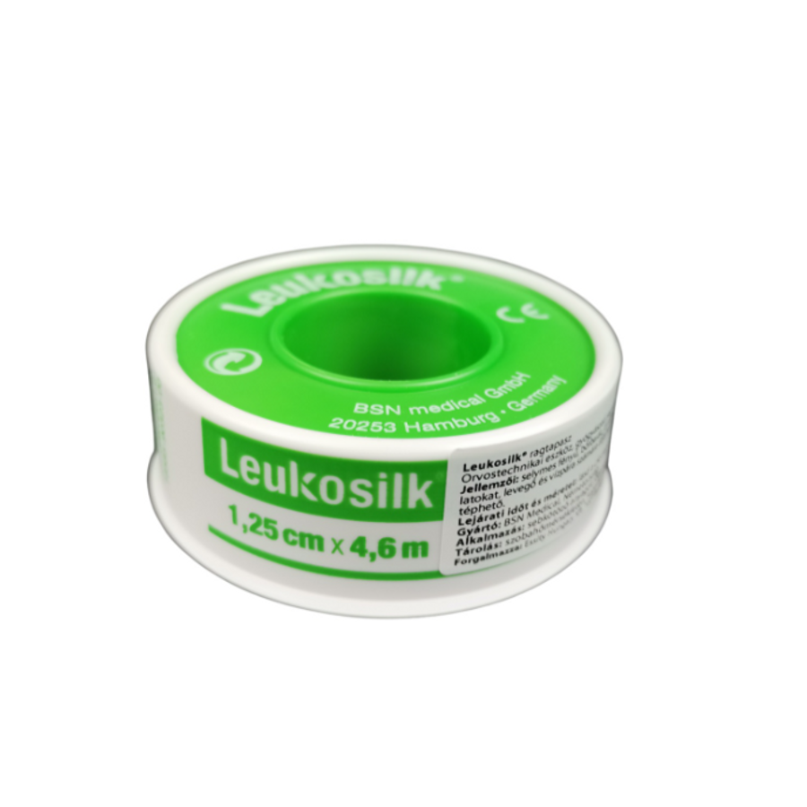 Leukosilk 1,25cm x 4,6m ragtapasz