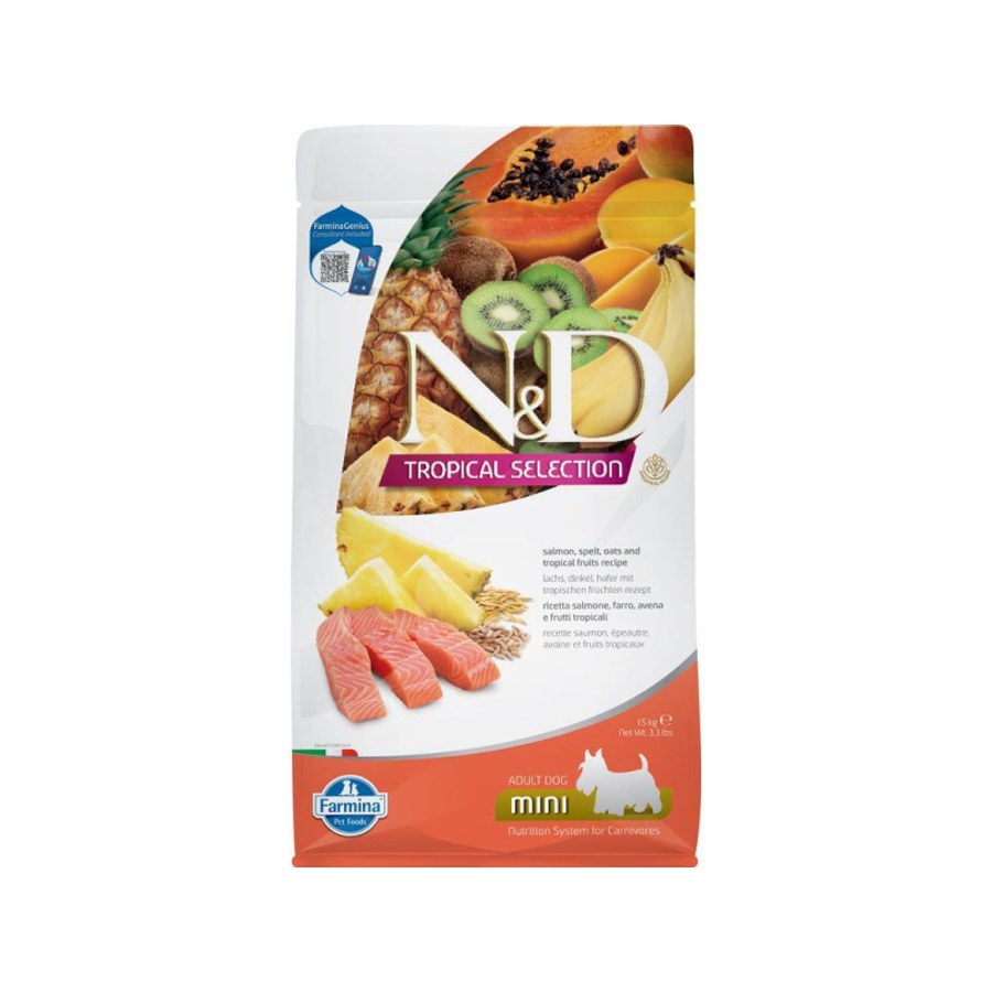 N&D Tropical Selection Dog Salmon Adult Mini 1,5kg
