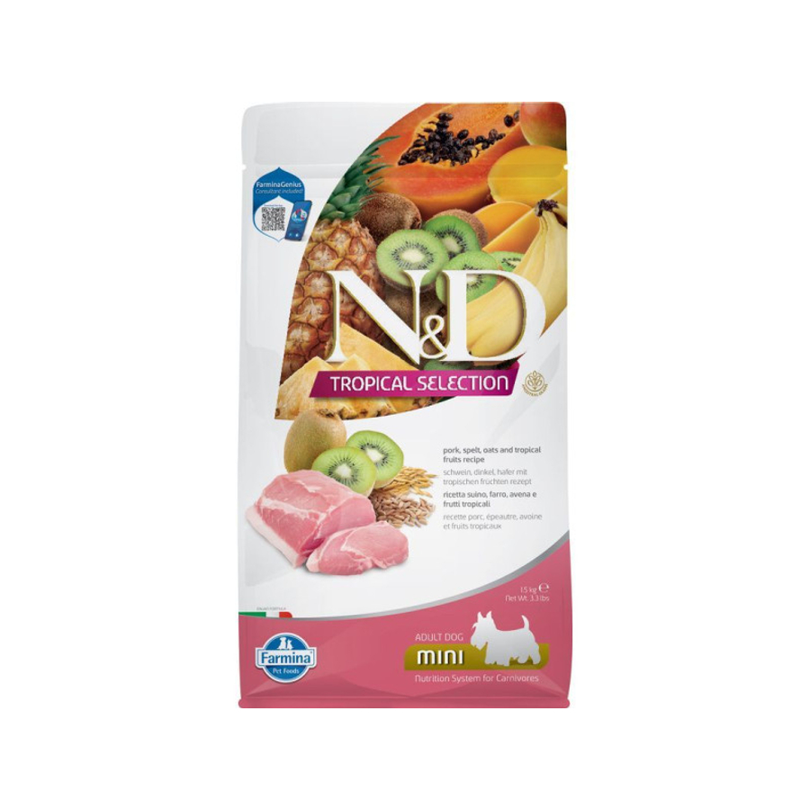 N&D Tropical Selection Dog Pork Adult Mini 5kg