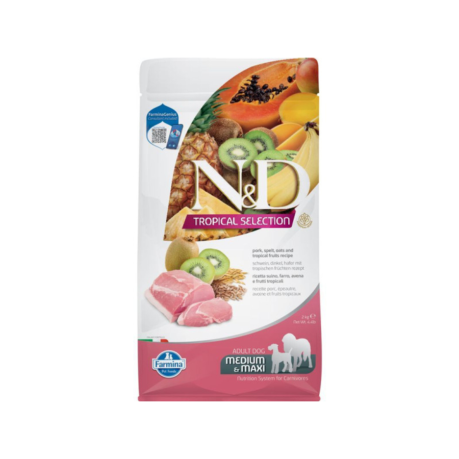 N&D Tropical Selection Dog Pork Adult medium&maxi 10kg