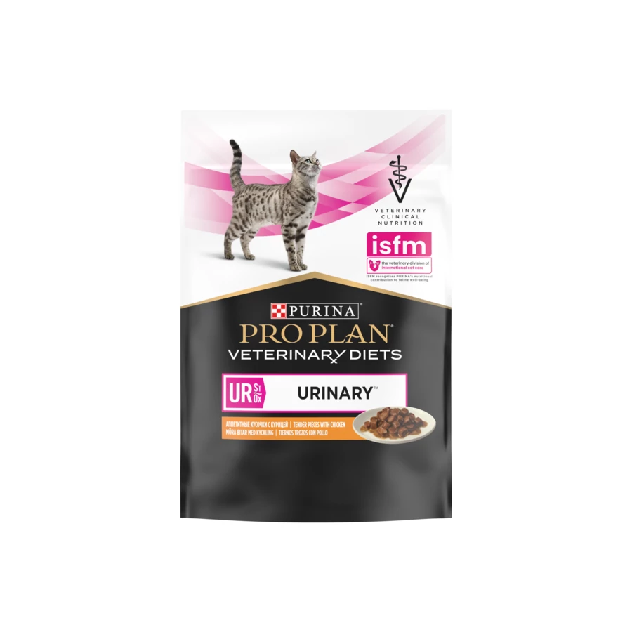 Purina Pro Plan Veterinary Diets UR ST/OX Urinary csirkével alsó húgyúti problémákra nedves macskaeledel 85g