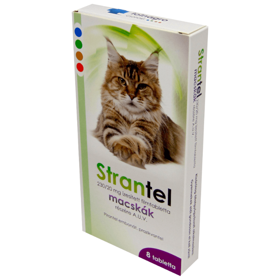 Strantel Cat tabletta macskáknak A.U.V 8x Strantel Cat tabletta macskáknak A.U.V 8x