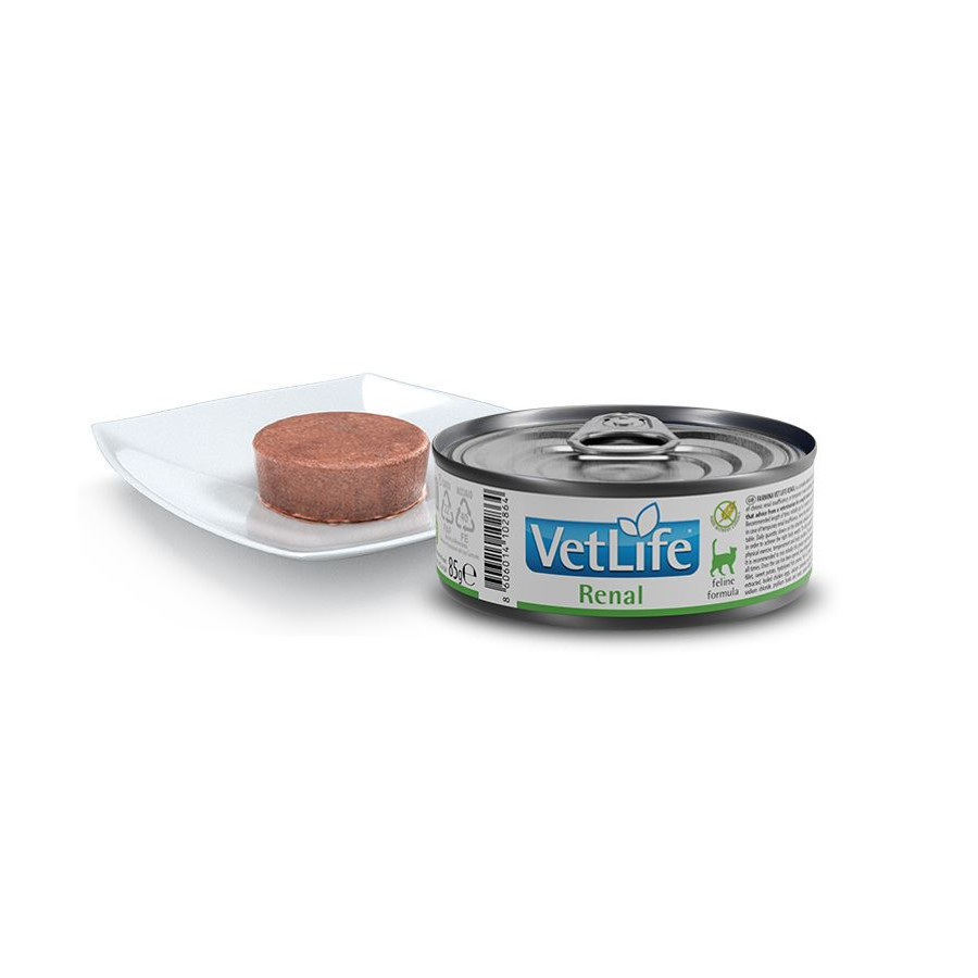 VetLife Cat Renal - Vesetámogató cica konzerv 85 g