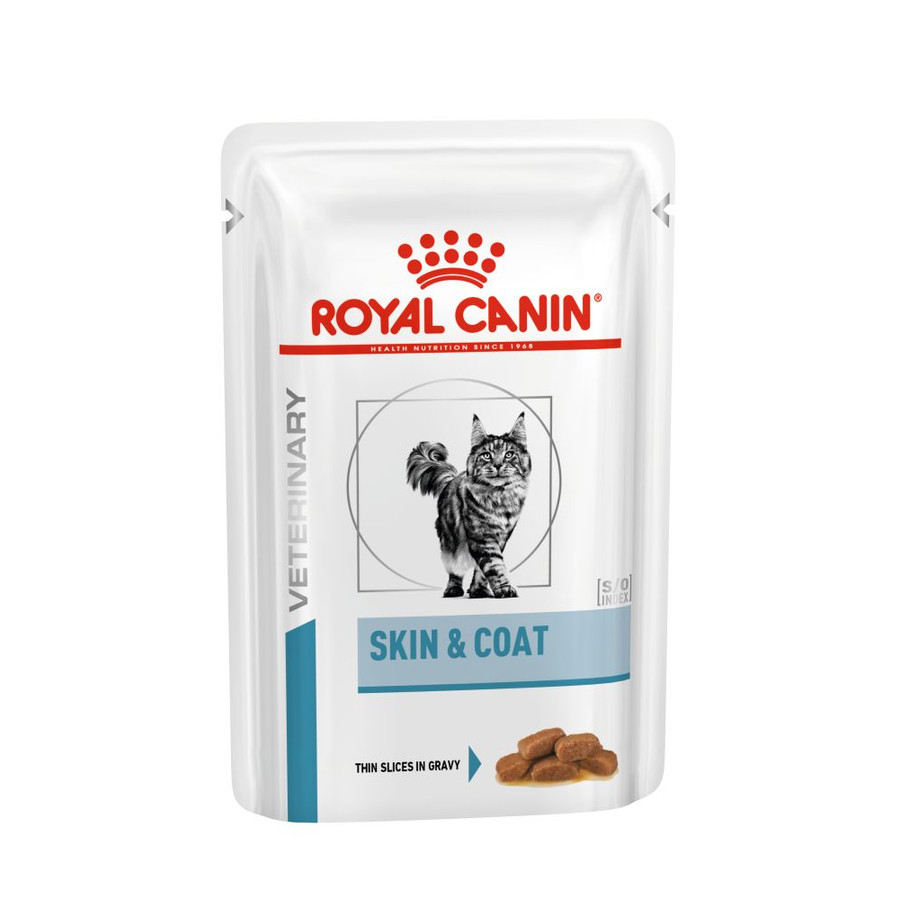 Royal Canin Veterinary Feline Skin & Coat alutasakos macskatáp 12x85g