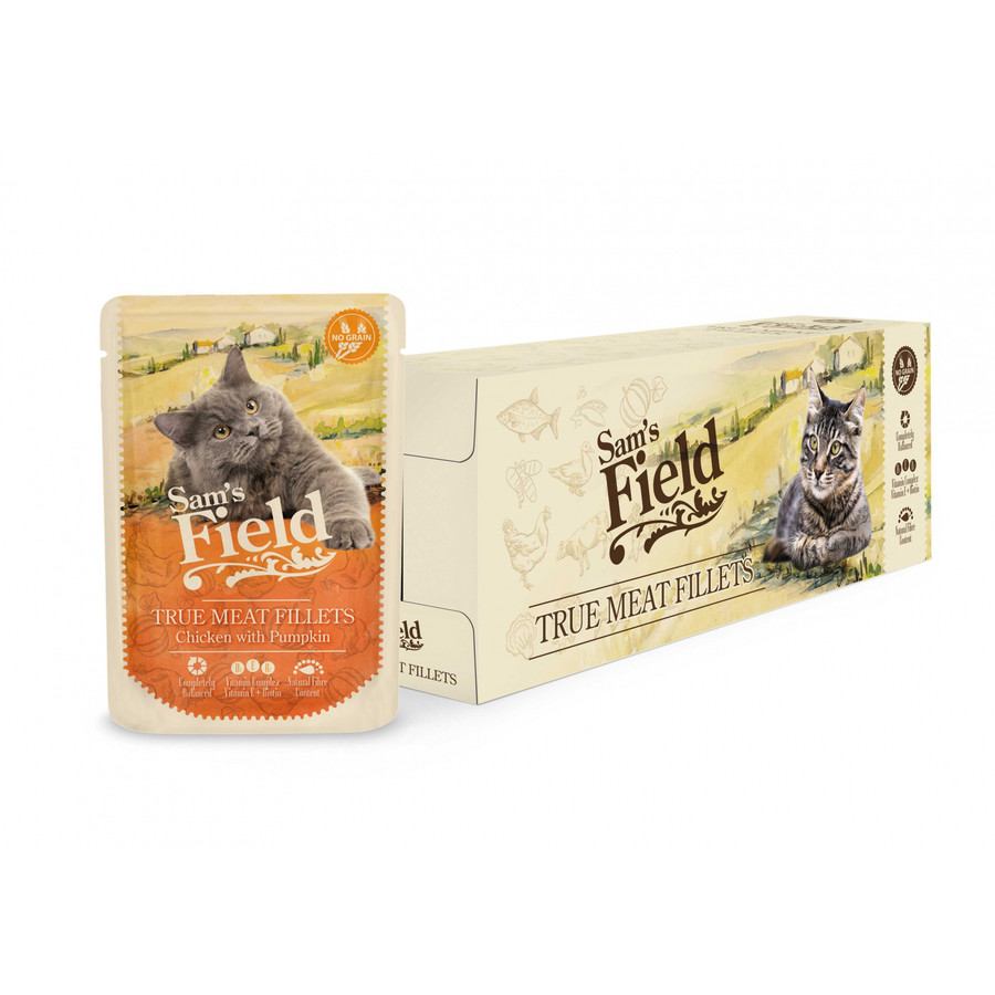 Sam's Field - Pouch Hús Csirke-Sütőtök 24x85g