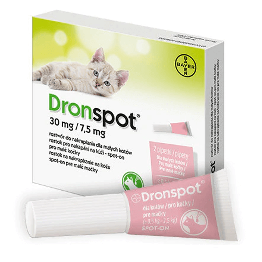 Dronspot cica féregtelenítő spot on (0,5-2,5 kg) 2db