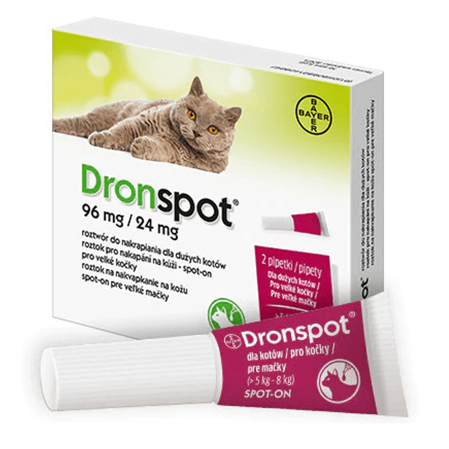 Dronspot cica féregtelenítő spot on (5-8 kg) 2db