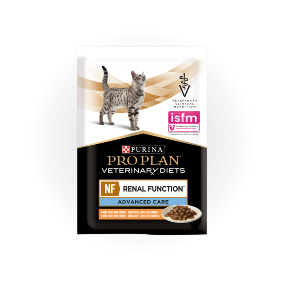 Purina Pro Plan Veterinary Diets NF Renal Function ADVANCED CARE csirkével nedves eledel vesebetegségben szenvedő macskák számára 85g